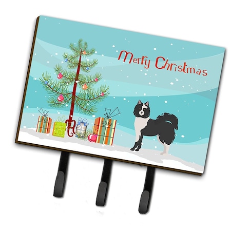 Carolines Treasures Black & White Elo Dog Christmas Tree Leash or Key Holder CK3452TH68